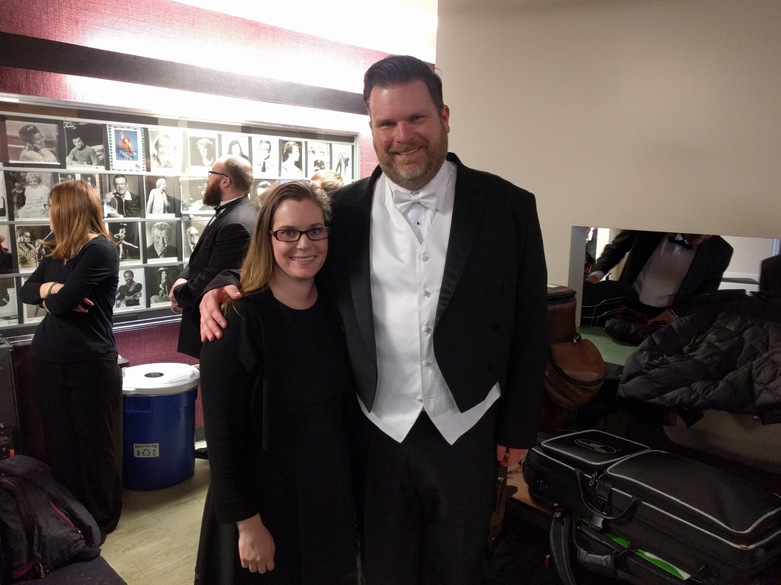 CBDNA North Central Conference 2018, Joni and director of IU Symphonic Band, Eric Smedley

